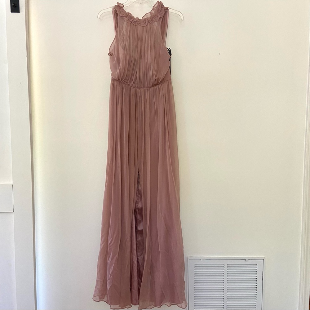 Elegant Pink Maxi Dress